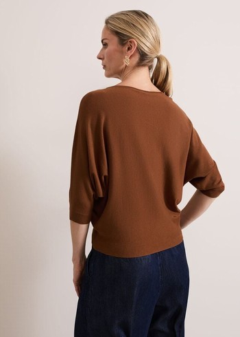 Phase Eight Cristine Knitwear Brown Australia | LO4275361